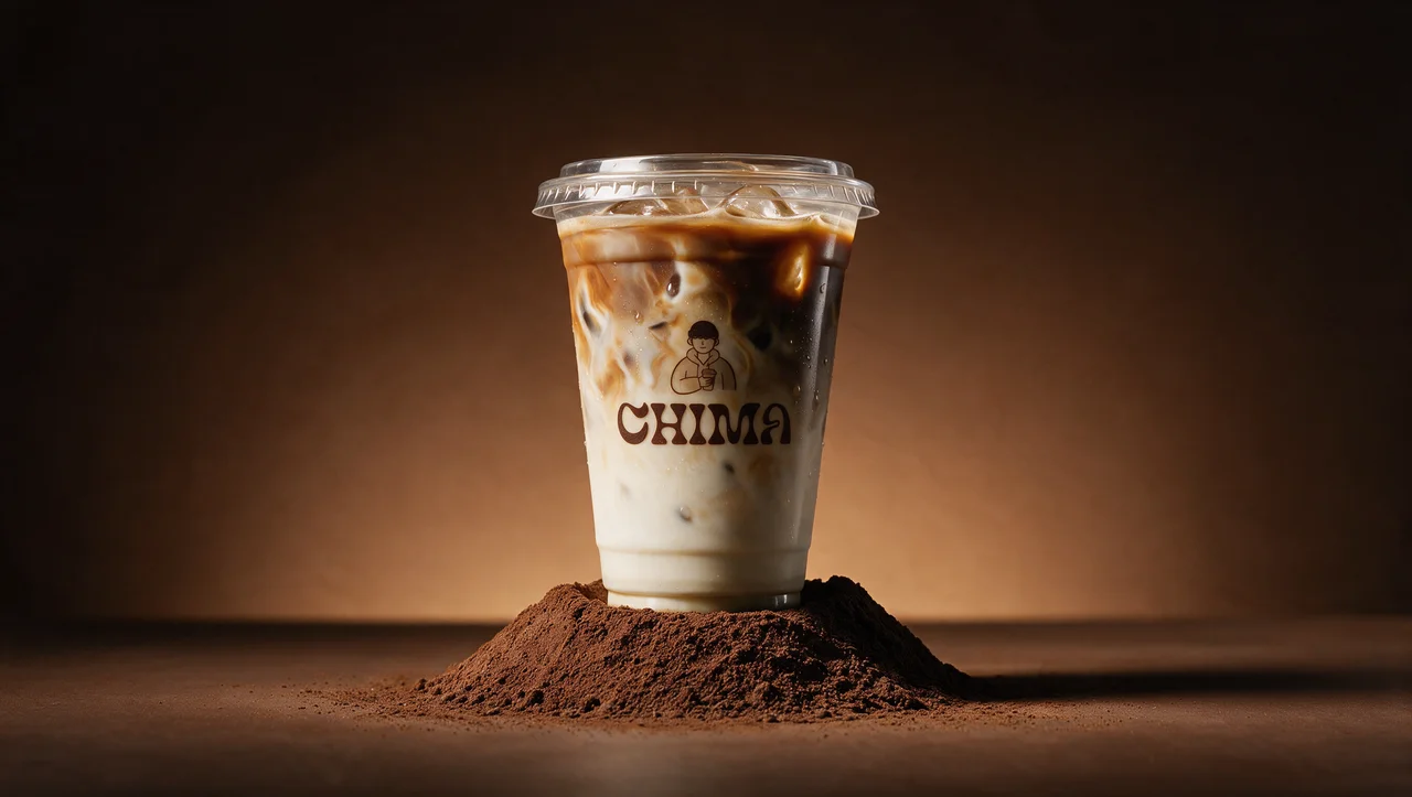 Café glacé dans un gobelet Chima