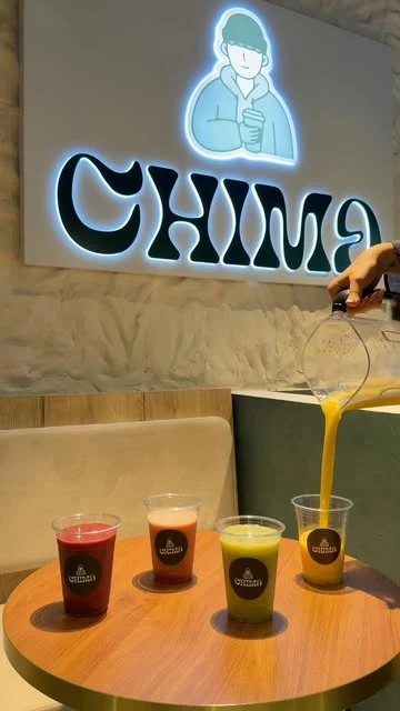 Les boissons colorées du comptoir Chima